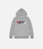 Trapstar Chenille Decoded Tracksuit Grey/Red - Image 2