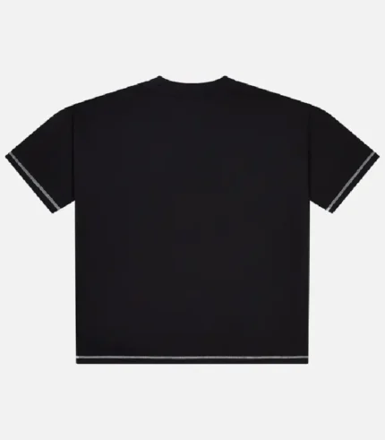 Trapstar T-shirt Australia – Patchwork Script T-Shirt in Black with raised script detailing