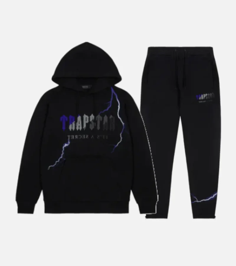 Trapstar-Chenille-Decoded-Tracksuit-Black-3 (3) Trapstar Chenille Decoded Tracksuit in Black, matching set with chenille patch detailing