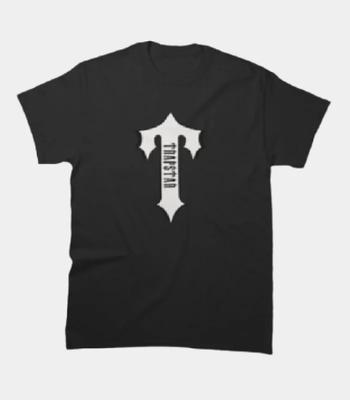 Trapstar-Classic-T-Shirt-BlackWhite Trapstar T-shirt Australia – Classic T-Shirt in Black/White with signature branding