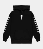 Trapstar Dave Hoodie in Black, relaxed fit streetwear hoodie