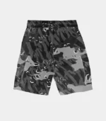 Trapstar Shorts Australia – Black Decoded Camo Shorts with camo print