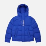 Trapstar Jacket Australia – Blue Decoded Hooded Quilted Jacket, quilted texture