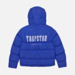 Trapstar Jacket Australia – Decoded Hooded Quilted Jacket in Blue with quilted detailing