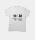 Trapstar T-shirt Australia – Essential T-Shirt in White/Black with signature branding