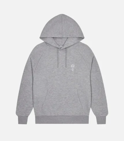 Trapstar Foundation Hoodie in Grey, relaxed fit streetwear hoodie