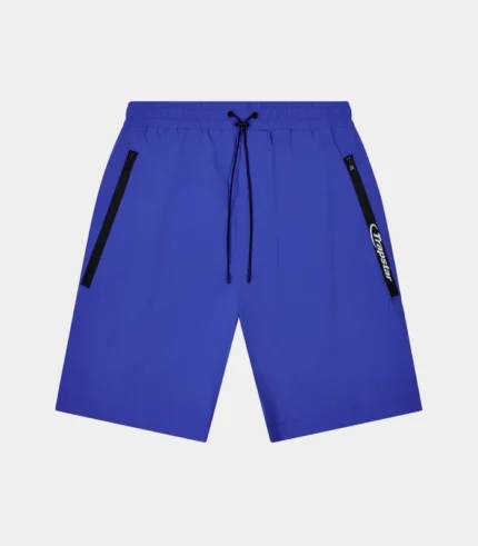 Trapstar Shorts Australia – Hyperdrive Short in Blue with distinct detailing