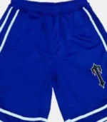 Trapstar Shorts Australia – Iron Gate Shorts in Blue with signature arch detailing