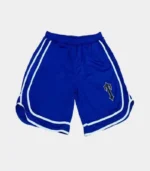 Trapstar Shorts Australia – Blue Iron Gate Shorts, arch detail