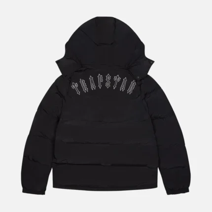 Trapstar Jacket Australia – Irongate Quilted Jacket With Removable Hood, quilted arch detailing