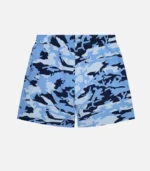 Trapstar Shorts Australia – Blue Camouflage Irongate Shorts with arch detail