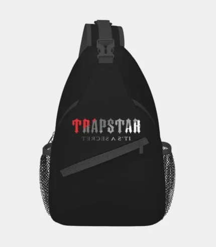 Trapstar Bag Australia – It's A Secret Bag in Black with signature branding