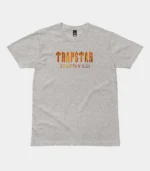 Trapstar T-shirt Australia – It's A Secret Fire T-Shirt in Gray with signature graphic