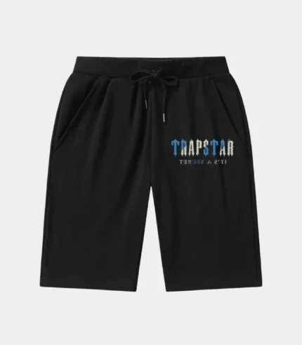 Trapstar Shorts Australia – It's A Secret Shorts in Black with signature branding