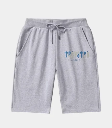 Trapstar Shorts Australia – It's A Secret Shorts in Gray with signature branding