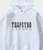 Trapstar London Galaxy Hoodie in White, relaxed fit with graphic print detail
