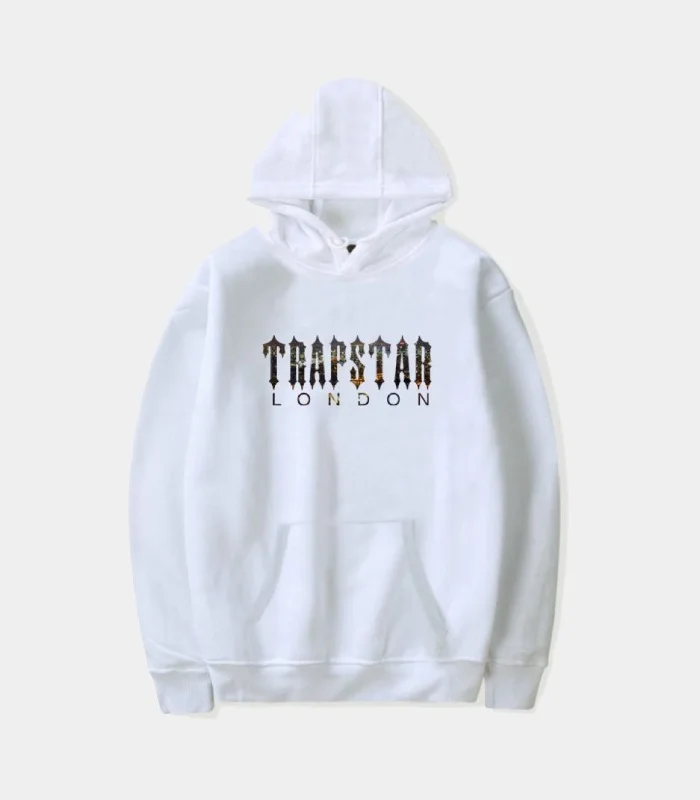 Trapstar-London-Galaxy-Hoodie-Whit Trapstar London Galaxy Hoodie in White, relaxed fit streetwear hoodie with graphic print