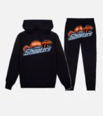 Trapstar Tracksuit Australia – London Shooters Tracksuit in Black, matched streetwear set