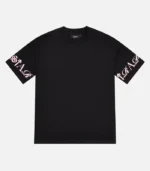 Trapstar T-shirt Australia – Script T-Shirt in Black/Pink with signature script detailing