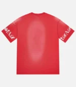 Trapstar T-shirt Australia – Red Script T-Shirt, signature script detail