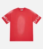 Trapstar T-shirt Australia – Script T-Shirt in Red with signature script detailing