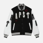 Trapstar Jacket Australia – Black Shooters College Jacket, varsity-style build
