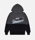 Trapstar Tracksuit Australia – Shooters Tracksuit in Black/Blue, coordinated streetwear set