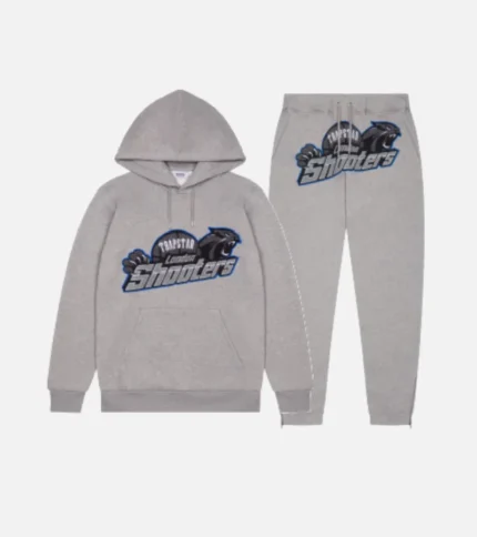 Trapstar Tracksuit Australia – Shooters Tracksuit in Gray, coordinated streetwear set