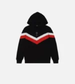 Trapstar Tracksuit Australia – Black V-Stripe Tracksuit, signature stripe detail