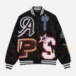 Trapstar Jacket Australia – Wildcard Stadium Varsity Jacket with signature detailing