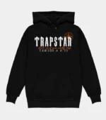 Trapstar X Central C Hoodie in Black, relaxed fit streetwear hoodie with Central C branding